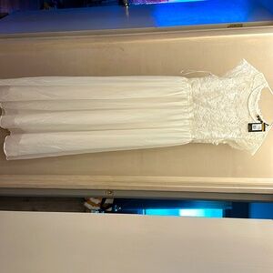 White dress lace top